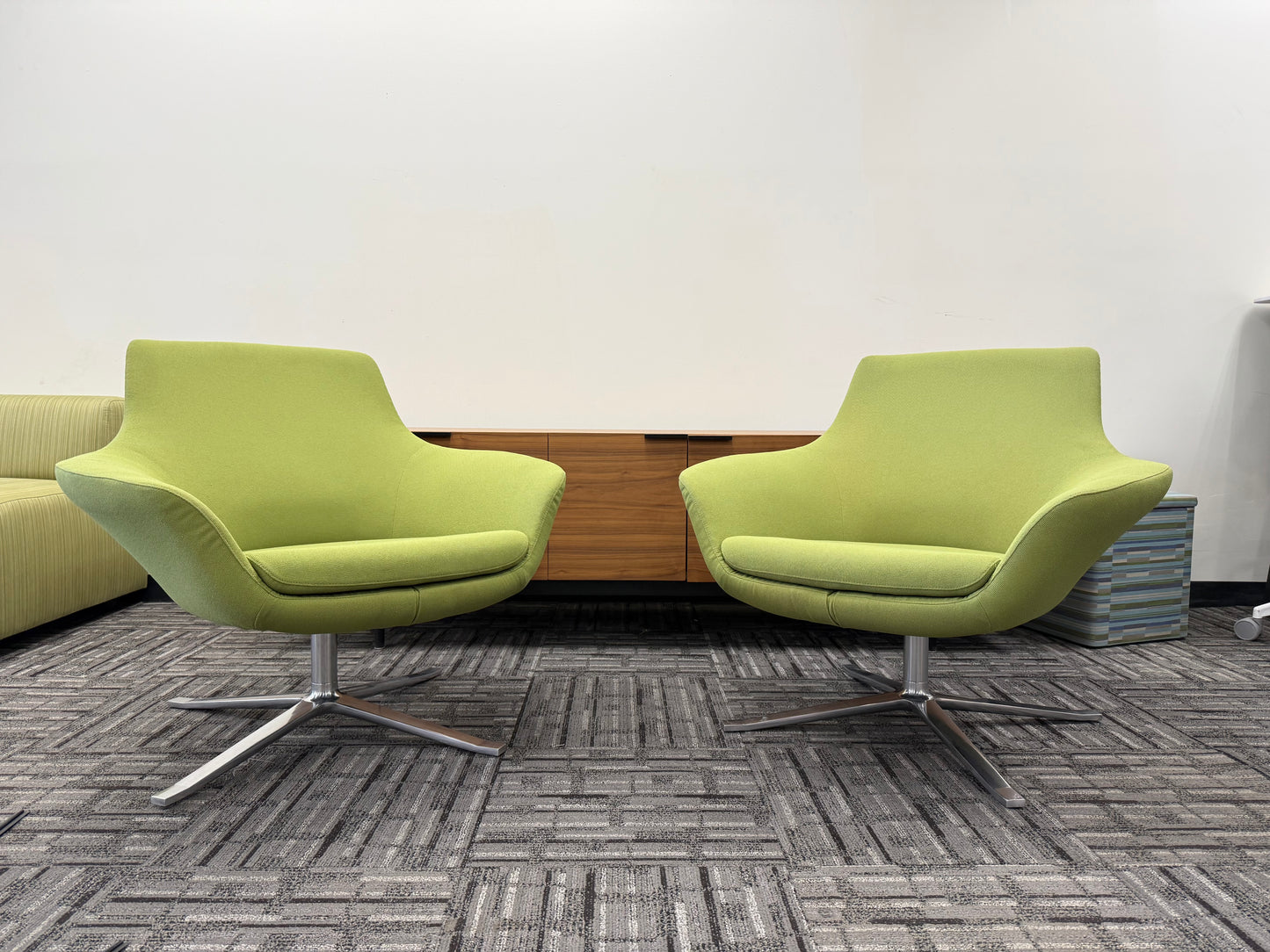 Coalesse Bob Chairs (pair) - Green