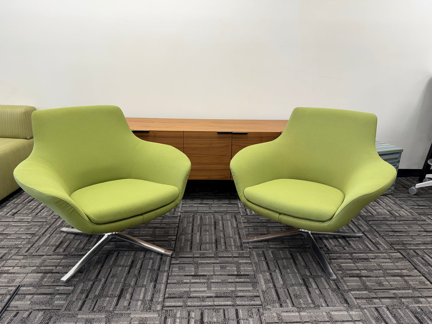 Coalesse Bob Chairs (pair) - Green