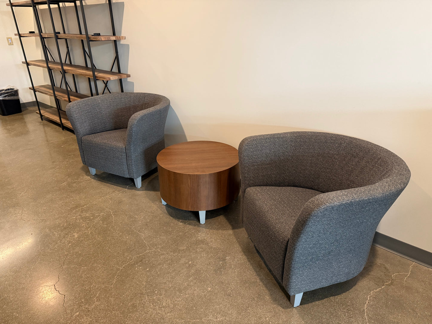 HON Flock Round Chair – Grey