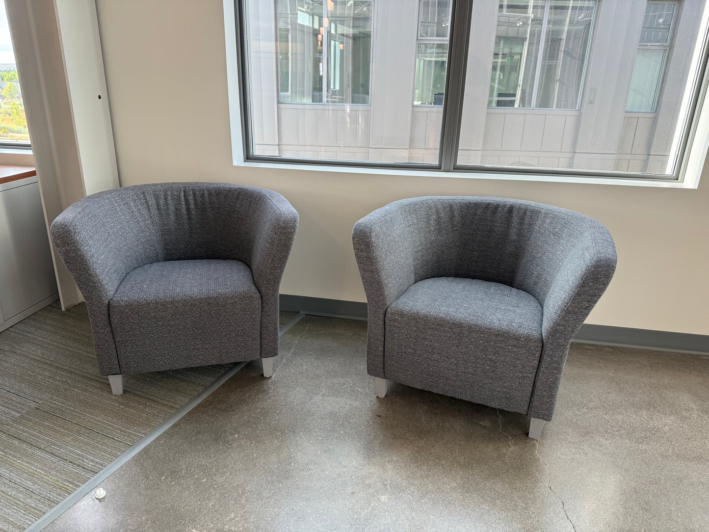 HON Flock Round Chair – Grey