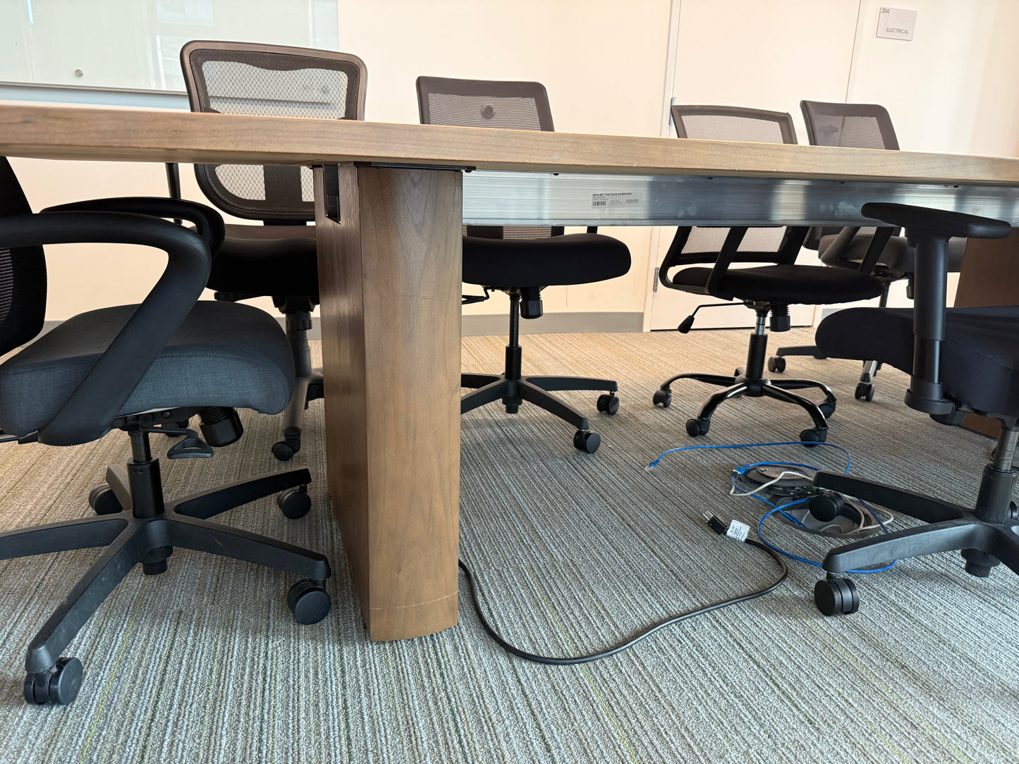 Hon 10x4' Conference Table w/ Power modules