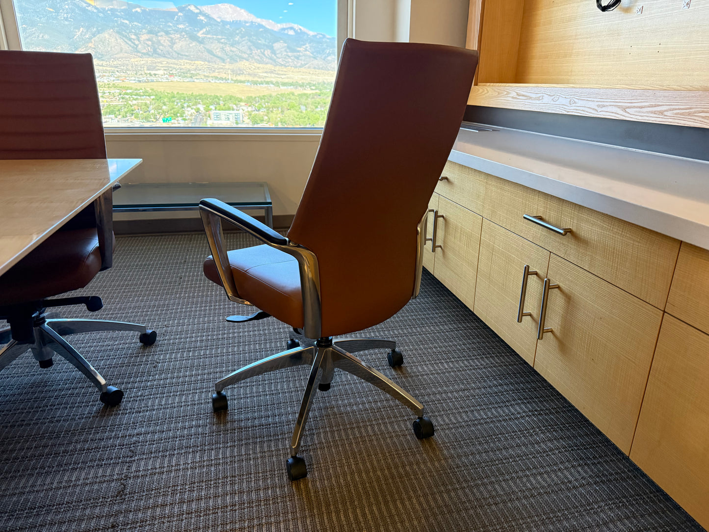 Global Accord Chairs - Brown Leather 46 available