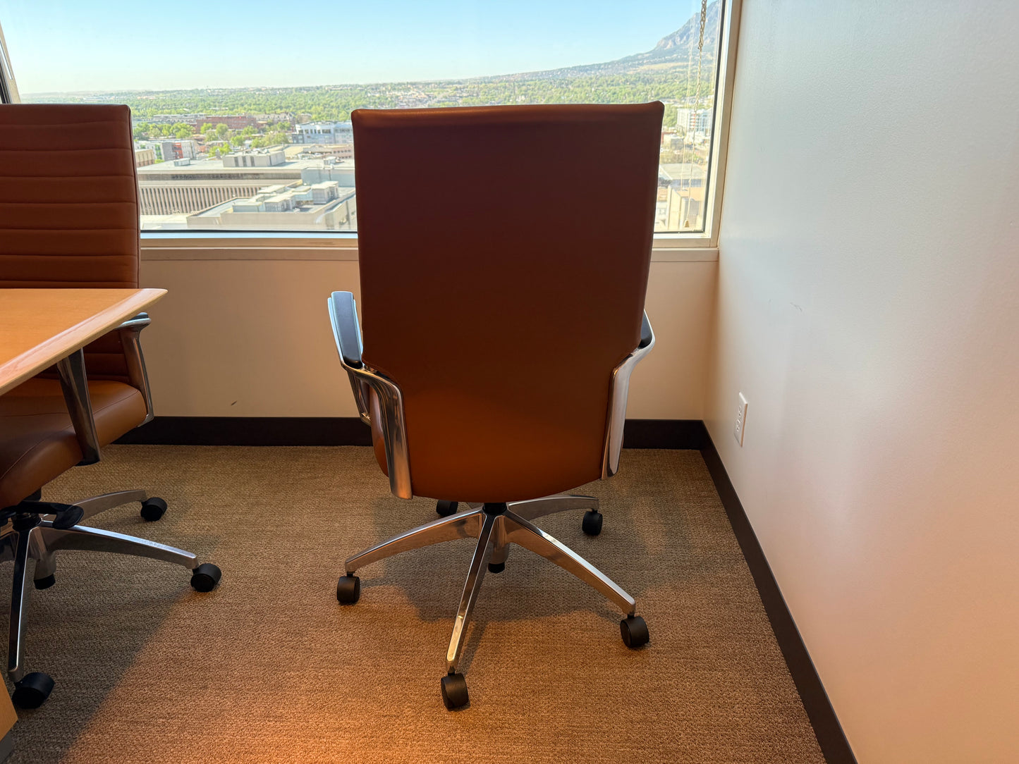 Global Accord Chairs - Brown Leather 46 available