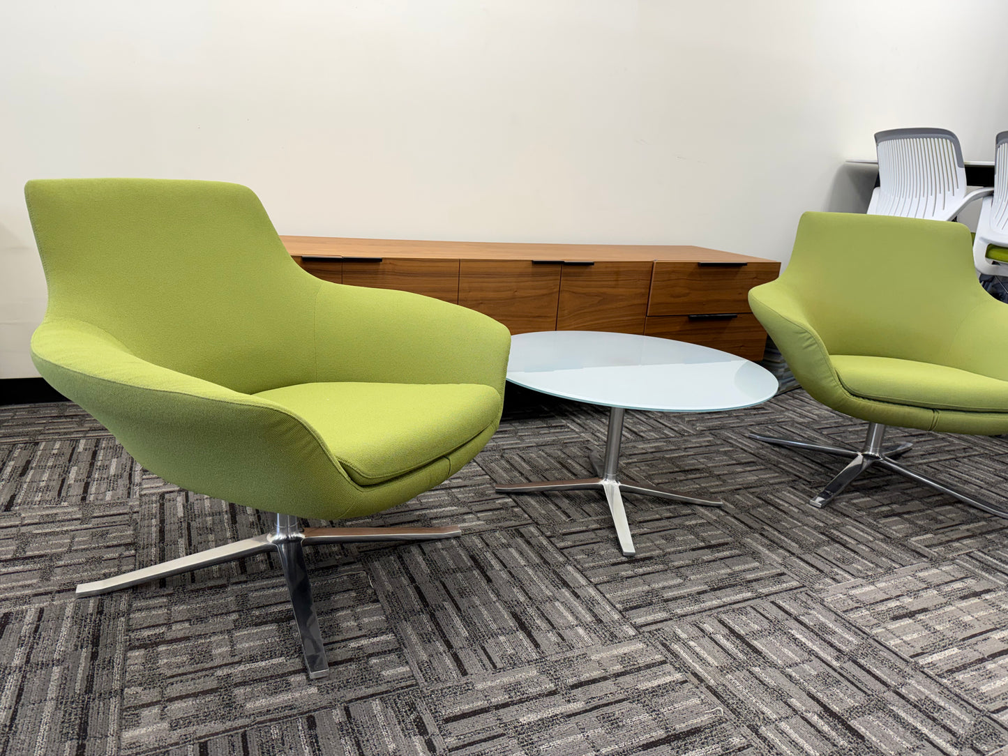 Coalesse Bob Chairs (pair) - Green