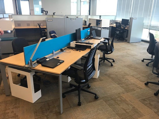 Steelcase Answer Benching System with steelcase think chairs