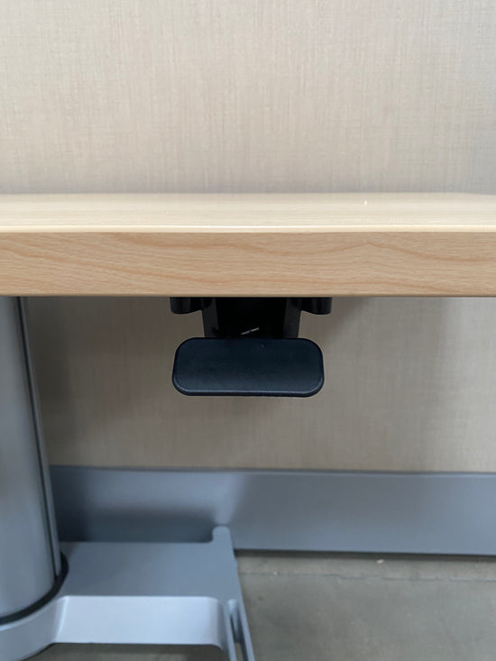Steelcase Airtouch adjustable height desk view of switch