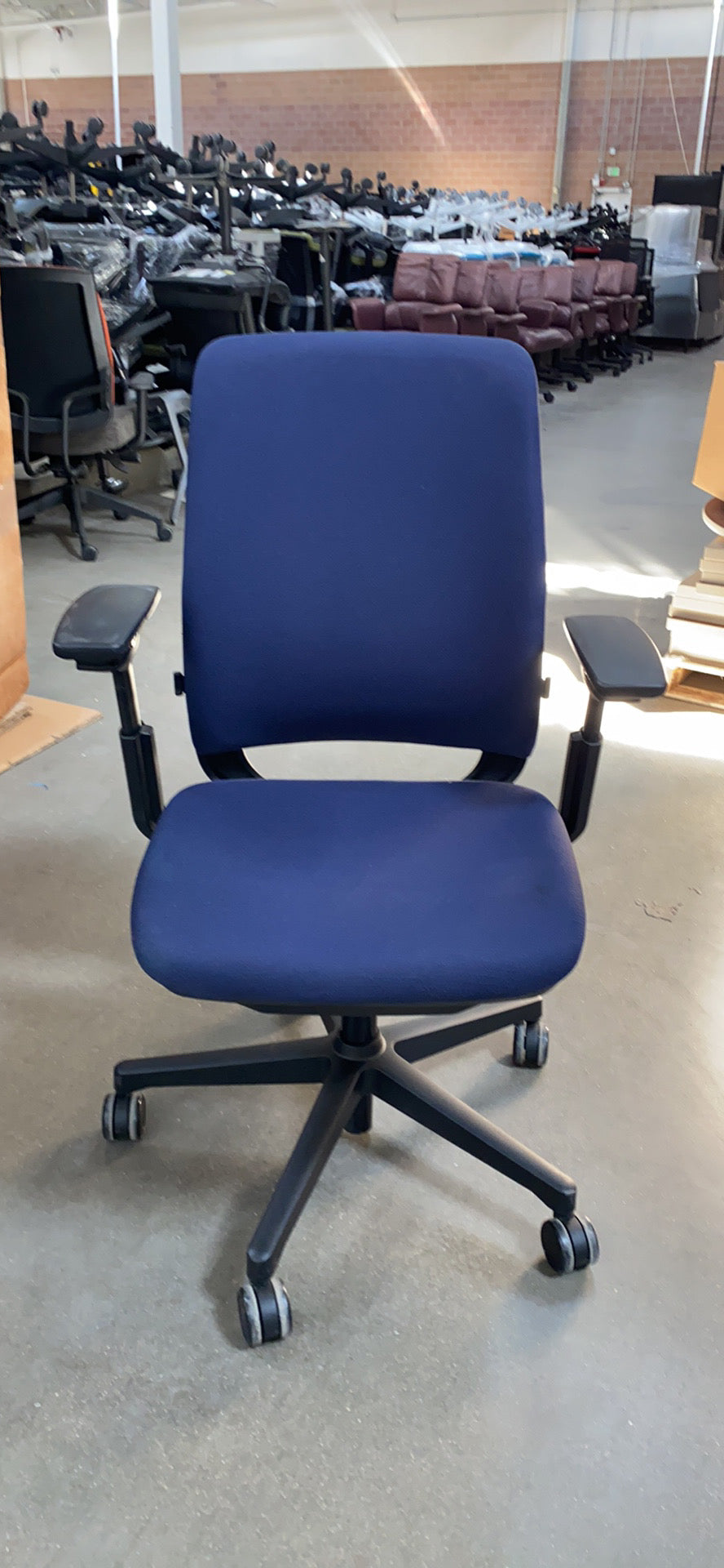 Steelcase Amia chair in dark blue